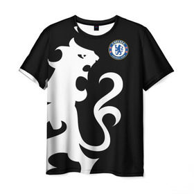 Мужская футболка 3D с принтом Chelsea Exclusive в Петрозаводске, 100% полиэфир | прямой крой, круглый вырез горловины, длина до линии бедер | 2019 | exclusive | челси | эксклюзив