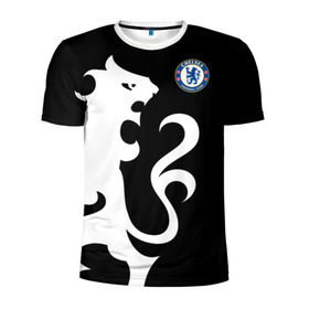 Мужская футболка 3D спортивная с принтом Chelsea Exclusive в Петрозаводске, 100% полиэстер с улучшенными характеристиками | приталенный силуэт, круглая горловина, широкие плечи, сужается к линии бедра | 2019 | exclusive | челси | эксклюзив