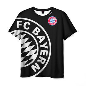 Мужская футболка 3D с принтом Bayern Munchen Exclusive в Петрозаводске, 100% полиэфир | прямой крой, круглый вырез горловины, длина до линии бедер | Тематика изображения на принте: bayern | exclusive | munich | бавария | эксклюзив