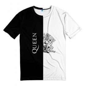 Мужская футболка 3D с принтом Queen в Петрозаводске, 100% полиэфир | прямой крой, круглый вырез горловины, длина до линии бедер | paul rodgers | queen | брайан мэй | джон дикон | квин | меркури | меркьюри | мэркури | роджер тейлор | рок группа | фредди | фреди