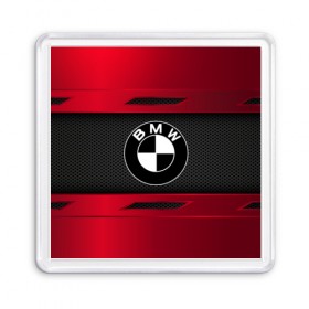 Магнит 55*55 с принтом BMW SPORT в Петрозаводске, Пластик | Размер: 65*65 мм; Размер печати: 55*55 мм | auto | bmw | car | автомобиль | бмв | марка