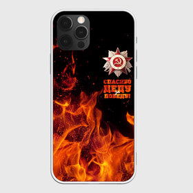 Чехол для iPhone 12 Pro Max с принтом Спасибо деду за Победу в Петрозаводске, Силикон |  | Тематика изображения на принте: спасибо деду за победу