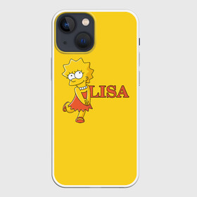 Чехол для iPhone 13 mini с принтом Lisa в Петрозаводске,  |  | simpsons | елизавета | лиза | лизон | симпсоны