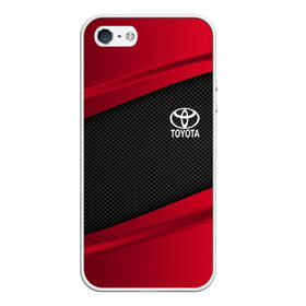 Чехол для iPhone 5/5S матовый с принтом TOYOTA SPORT в Петрозаводске, Силикон | Область печати: задняя сторона чехла, без боковых панелей | auto | car | carbon | toyota | автомобиль | машина