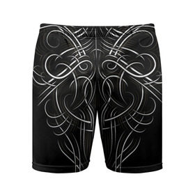 Мужские шорты 3D спортивные с принтом Tribal Pattern в Петрозаводске,  |  | biker | bodybuilding | cool | fitness | gothic | gym | pattern | sport | style | tattoo | tribal | тату