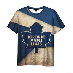 Мужская футболка 3D с принтом Торонто олд в Петрозаводске, 100% полиэфир | прямой крой, круглый вырез горловины, длина до линии бедер | nhl | нхл | спорт | торонто | хоккей