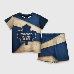 Детский костюм с шортами 3D с принтом Торонто олд в Петрозаводске,  |  | nhl | нхл | спорт | торонто | хоккей