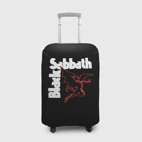 Чехол для чемодана 3D с принтом BLACK SABBATH в Петрозаводске, 86% полиэфир, 14% спандекс | двустороннее нанесение принта, прорези для ручек и колес | black sabbath | билл уорд | блэк саббат | британская рок группа | гизер батлер | группа | музыка | оззи осборн | рок | тони айомми | хеви метал