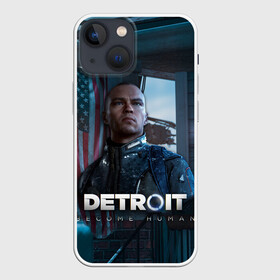 Чехол для iPhone 13 mini с принтом Detroit: Become Human   Markus в Петрозаводске,  |  | connor | cyberlife | deviant | ps4 | rk800 |  detroit: become human | детроит | детроит: стать человеком | игры | коннор | пиратs | эксклюзив