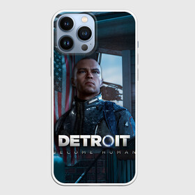 Чехол для iPhone 13 Pro Max с принтом Detroit: Become Human   Markus в Петрозаводске,  |  | connor | cyberlife | deviant | ps4 | rk800 |  detroit: become human | детроит | детроит: стать человеком | игры | коннор | пиратs | эксклюзив