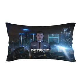Подушка 3D антистресс с принтом Detroit: Become Human - Connor в Петрозаводске, наволочка — 100% полиэстер, наполнитель — вспененный полистирол | состоит из подушки и наволочки на молнии | Тематика изображения на принте: 