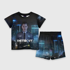 Детский костюм с шортами 3D с принтом Detroit: Become Human  Connor в Петрозаводске,  |  | Тематика изображения на принте: 