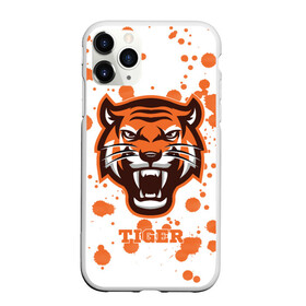 Чехол для iPhone 11 Pro матовый с принтом Огненный тигр в Петрозаводске, Силикон |  | Тематика изображения на принте: дикий | желтый | зверь | злой | лес | охотник | стая | тигр | узор | хищник | черный | шерсть