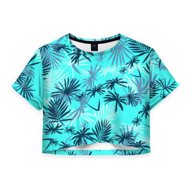 Женская футболка 3D укороченная с принтом GTA San Andreas Tommy Vercetti в Петрозаводске, 100% полиэстер | круглая горловина, длина футболки до линии талии, рукава с отворотами | 80 е | gta | vice city |   лето | вай сити | вайс сити | гта | майами | неон | пальмы | пляжная | рубашка | томми версетти | тони монтана