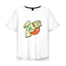 Мужская футболка хлопок Oversize с принтом 1up в Петрозаводске, 100% хлопок | свободный крой, круглый ворот, “спинка” длиннее передней части | Тематика изображения на принте: nintendo | марио | нинтендо