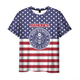 Мужская футболка 3D с принтом Ramones в Петрозаводске, 100% полиэфир | прямой крой, круглый вырез горловины, длина до линии бедер | Тематика изображения на принте: группа | панк | рамон | рамонес | рамоунз | рамоунс | рок | хард