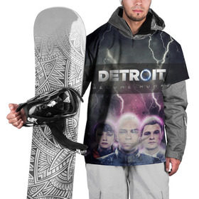Накидка на куртку 3D с принтом Detroit become human в Петрозаводске, 100% полиэстер |  | dbh | detroit | gamer