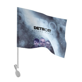 Флаг для автомобиля с принтом Detroit become human в Петрозаводске, 100% полиэстер | Размер: 30*21 см | dbh | detroit | gamer