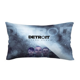 Подушка 3D антистресс с принтом Detroit become human в Петрозаводске, наволочка — 100% полиэстер, наполнитель — вспененный полистирол | состоит из подушки и наволочки на молнии | dbh | detroit | gamer