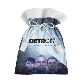 Подарочный 3D мешок с принтом Detroit become human в Петрозаводске, 100% полиэстер | Размер: 29*39 см | Тематика изображения на принте: dbh | detroit | gamer