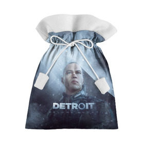 Подарочный 3D мешок с принтом Detroit become human в Петрозаводске, 100% полиэстер | Размер: 29*39 см | dbh | detroit | gamer