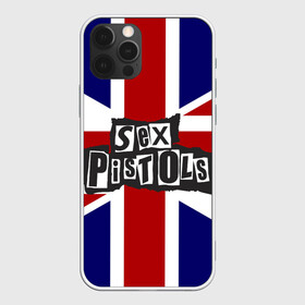 Чехол для iPhone 12 Pro с принтом Sex Pistols в Петрозаводске, силикон | область печати: задняя сторона чехла, без боковых панелей | англия | британия | панк | флаг