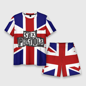 Мужской костюм с шортами 3D с принтом Sex Pistols в Петрозаводске,  |  | англия | британия | панк | флаг