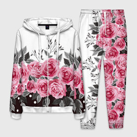 Мужской костюм 3D с принтом Rose Trend в Петрозаводске, 100% полиэстер | Манжеты и пояс оформлены тканевой резинкой, двухслойный капюшон со шнурком для регулировки, карманы спереди | flowers | hipster | rose | swag | trend | мода | розы | стиль | стильная | цветы