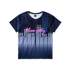 Детская футболка 3D с принтом Vice city в Петрозаводске, 100% гипоаллергенный полиэфир | прямой крой, круглый вырез горловины, длина до линии бедер, чуть спущенное плечо, ткань немного тянется | game | grand theft auto | gta | vice city | игромания | игры