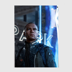 Постер с принтом Markus. Detroit: Become Human в Петрозаводске, 100% бумага
 | бумага, плотность 150 мг. Матовая, но за счет высокого коэффициента гладкости имеет небольшой блеск и дает на свету блики, но в отличии от глянцевой бумаги не покрыта лаком | 2038 | android | connor | dbh | detroit | future | gamer | human | kara | markus | андроид | будущее | детройт | детройтстатьчеловеком | игра | кара | конор | маркус | человек