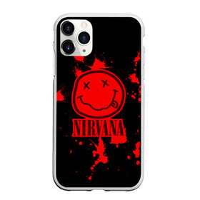 Чехол для iPhone 11 Pro Max матовый с принтом Nirvana в Петрозаводске, Силикон |  | Тематика изображения на принте: cobain | kurt | nevermino | nirvana | альтернативный | гранж | грол | группа | дональд | кобейн | курт | музыка | надпись | нервана | нирвана | новоселич | певец | рок | смайл | смайлик | солист