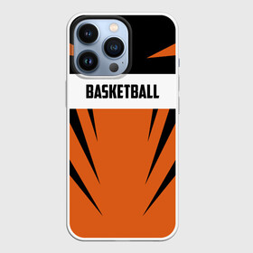 Чехол для iPhone 13 Pro с принтом Basketball в Петрозаводске,  |  | basketball | nba | sport | баскет | баскетбол | бол | борьба | игра | линии | надпись | нба | полосы | россии | россия | рф | сборная | символ | состязание | спорт | стритбол | фиба | флаг