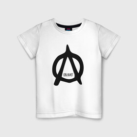 Детская футболка хлопок с принтом Obla в Петрозаводске, 100% хлопок | круглый вырез горловины, полуприлегающий силуэт, длина до линии бедер | назар вотяков | обладает | русский рэп