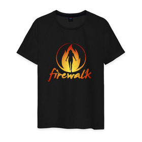 Мужская футболка хлопок с принтом Life is Strange Firewalk Fire в Петрозаводске, 100% хлопок | прямой крой, круглый вырез горловины, длина до линии бедер, слегка спущенное плечо. | Тематика изображения на принте: fire | firewalk | life is strange | lis