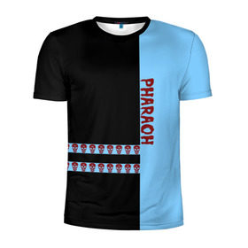 Мужская футболка 3D спортивная с принтом Pharaoh в Петрозаводске, 100% полиэстер с улучшенными характеристиками | приталенный силуэт, круглая горловина, широкие плечи, сужается к линии бедра | pharaoh | rap | битмейкер | голубин | реп | рэп | фараон | фристайл | хип хоп | хипхоп