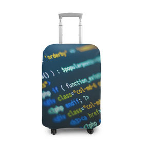 Чехол для чемодана 3D с принтом Programming collection в Петрозаводске, 86% полиэфир, 14% спандекс | двустороннее нанесение принта, прорези для ручек и колес | c++ | html | php | код | компьютеры | программист | технологии | хакер | цифры