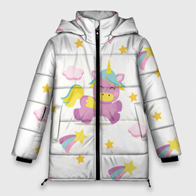 Женская зимняя куртка 3D с принтом Розовый единорог в Петрозаводске, верх — 100% полиэстер; подкладка — 100% полиэстер; утеплитель — 100% полиэстер | длина ниже бедра, силуэт Оверсайз. Есть воротник-стойка, отстегивающийся капюшон и ветрозащитная планка. 

Боковые карманы с листочкой на кнопках и внутренний карман на молнии | единорог | звезда | легенда | лошадь | милые | миф | радуга | рог | символ | сказка | существо | яркие