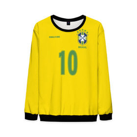 Мужской свитшот 3D с принтом Роналдиньо в Петрозаводске, 100% полиэстер с мягким внутренним слоем | круглый вырез горловины, мягкая резинка на манжетах и поясе, свободная посадка по фигуре | brasil | brazilian | footbal | national | ronaldinho | soccer | time | бразилии | бразилия | национальная | по | роналдиньо | рональдиньо | сборная | футбол | футболу