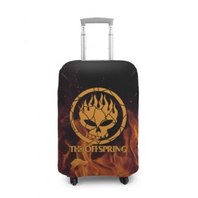 Чехол для чемодана 3D с принтом The Offspring в Петрозаводске, 86% полиэфир, 14% спандекс | двустороннее нанесение принта, прорези для ручек и колес | offspring | офспринг | оффспринг | рок