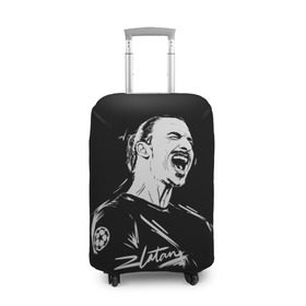 Чехол для чемодана 3D с принтом Zlatan Ibrahimovic в Петрозаводске, 86% полиэфир, 14% спандекс | двустороннее нанесение принта, прорези для ручек и колес | football | златан ибрагимович | игрок | сборная швеции | футбол | футболист