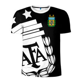 Мужская футболка 3D спортивная с принтом Argentina Exclusive в Петрозаводске, 100% полиэстер с улучшенными характеристиками | приталенный силуэт, круглая горловина, широкие плечи, сужается к линии бедра | аргентина | аргентины | месси | мира | сборная | форма | чемпионат