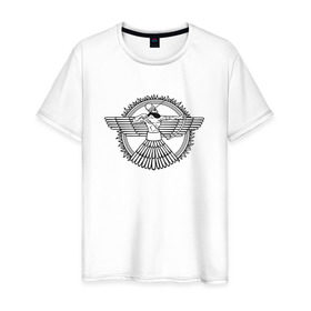 Мужская футболка хлопок с принтом Assyrian в Петрозаводске, 100% хлопок | прямой крой, круглый вырез горловины, длина до линии бедер, слегка спущенное плечо. | Тематика изображения на принте: 