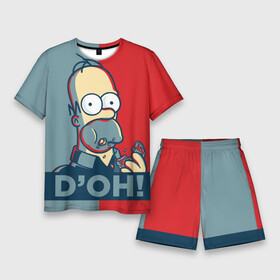 Мужской костюм с шортами 3D с принтом Homer Simpson (DOH) в Петрозаводске,  |  | bart | doh | homer | homer simpson | hope | hope poster | lisa | march | poster | simpsons | барт. лиза | гомер | мардж | мегги | пончик | пончик и гомер | симпсоны