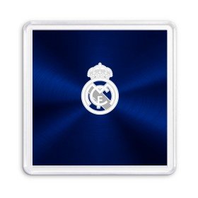 Магнит 55*55 с принтом Real Madrid в Петрозаводске, Пластик | Размер: 65*65 мм; Размер печати: 55*55 мм | football | logo | real madrid | spain | sport | арт | испания | лига | лого | реал | спорт | текстура | фк | футбол | футбольный клуб | эмблема