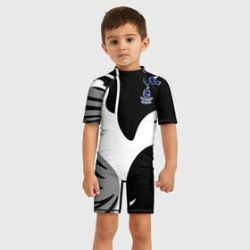 Детский купальный костюм 3D с принтом Tottenham Exclusive в Петрозаводске, Полиэстер 85%, Спандекс 15% | застежка на молнии на спине | Тематика изображения на принте: hotspur | тоттенхэм | тоттэнхэм | форма | хотспур