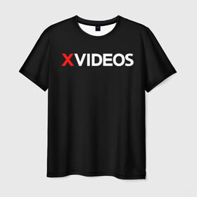Мужская футболка 3D с принтом Xvideos в Петрозаводске, 100% полиэфир | прямой крой, круглый вырез горловины, длина до линии бедер | xvideos