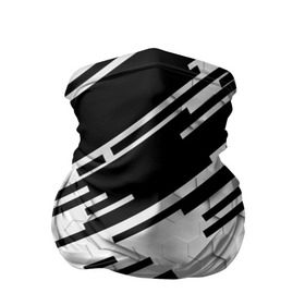 Бандана-труба 3D с принтом HEXAGON - Black and White в Петрозаводске, 100% полиэстер, ткань с особыми свойствами — Activecool | плотность 150‒180 г/м2; хорошо тянется, но сохраняет форму | 