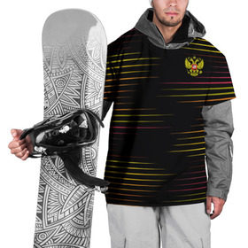 Накидка на куртку 3D с принтом RUSSIA - Multi-colored stripes в Петрозаводске, 100% полиэстер |  | Тематика изображения на принте: 
