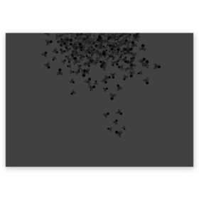 Поздравительная открытка с принтом Noctis Lucis Caelum в Петрозаводске, 100% бумага | плотность бумаги 280 г/м2, матовая, на обратной стороне линовка и место для марки
 | Тематика изображения на принте: final fantasy xv | кости | кэлум | люцис | ноктис | серый | череп | черный