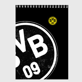 Скетчбук с принтом Borussia Dortmund Exclusive в Петрозаводске, 100% бумага
 | 48 листов, плотность листов — 100 г/м2, плотность картонной обложки — 250 г/м2. Листы скреплены сверху удобной пружинной спиралью | боруссия | дортмунд